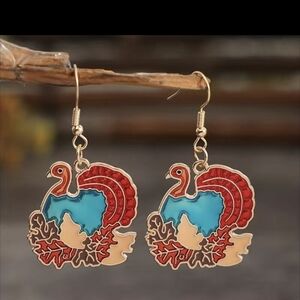 🍁Earrings--Fun Turkey Design